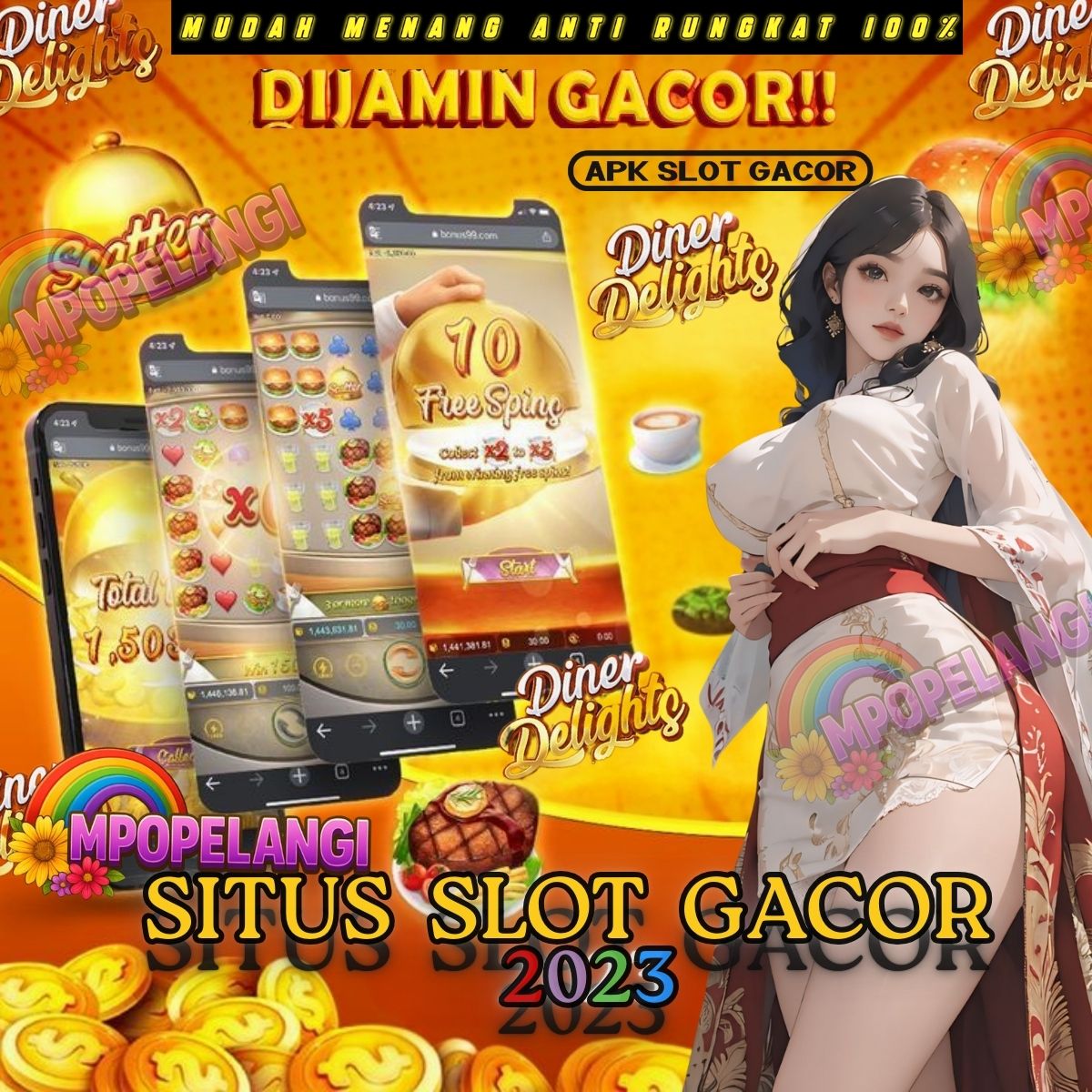 Read more about the article Situs Slot Gacor 2023 MPOPELANGI Jackpot Terpercaya